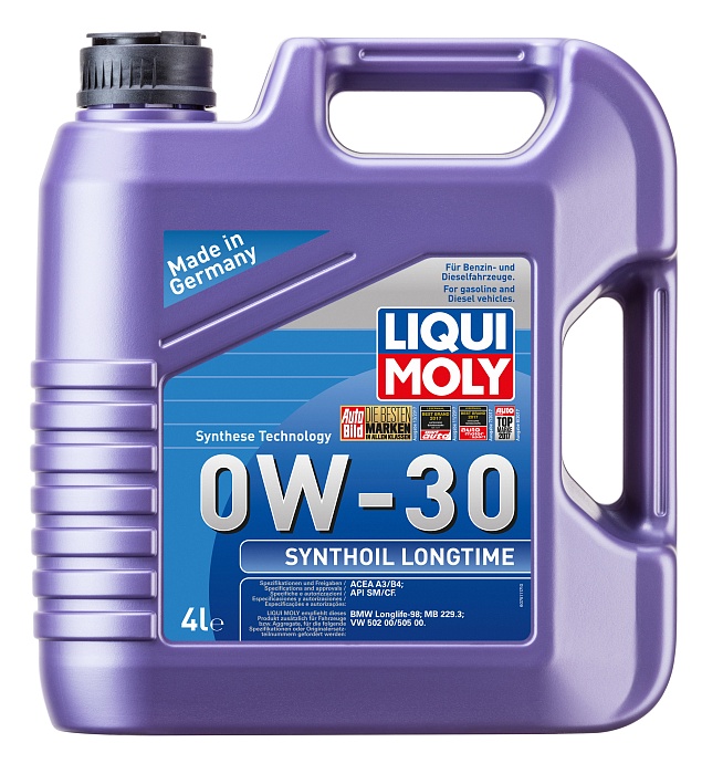 7511 LiquiMoly Синтетическое моторное масло Synthoil Longtime 0W-30 4л