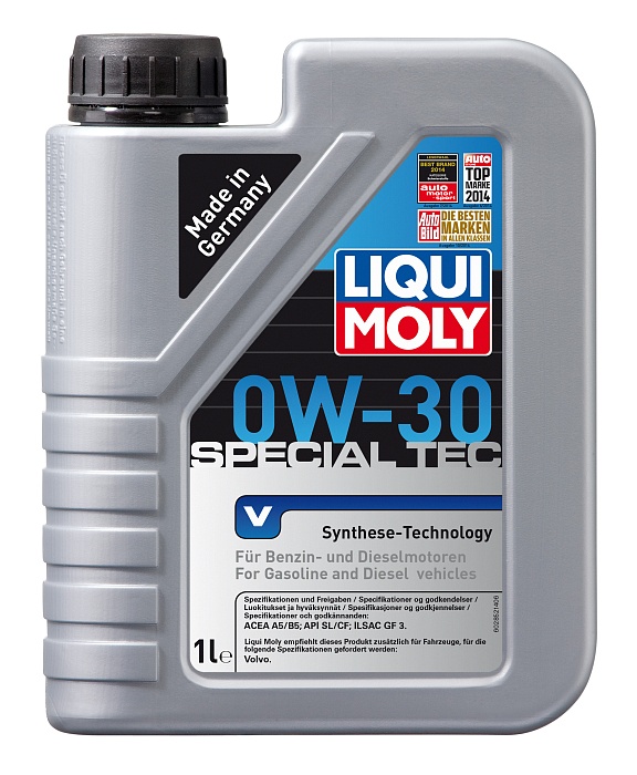 2852 LiquiMoly НС-синтетическое моторное масло Special Tec V 0W-30 1л