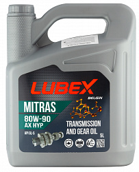 L020-0882-0405 LUBEX Минеральное трансмиссионное масло MITRAS AX HYP  80W-90 (5л)