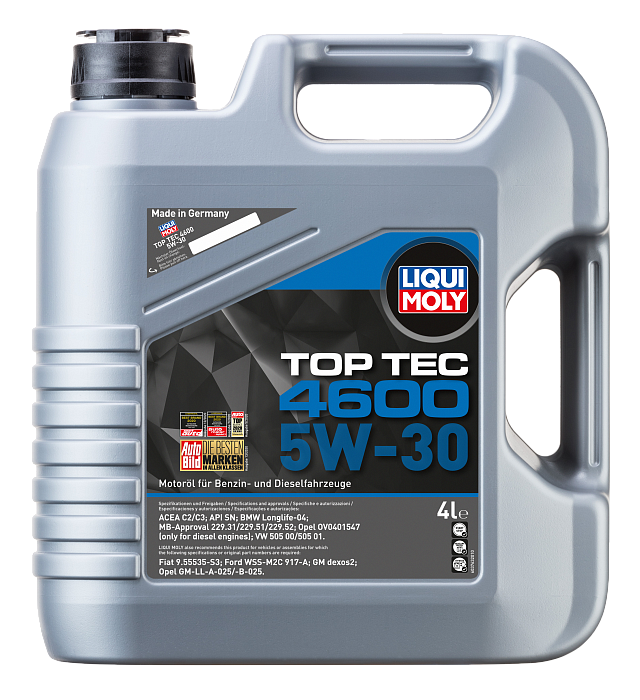 3763 LiquiMoly НС-синтетическое моторное масло Top Tec 4600 5W-30 4л