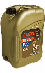 L034-1314-0105 LUBEX Синтетическое моторное масло PRIMUS FM-LA 0W-30 C2 (10,5л)