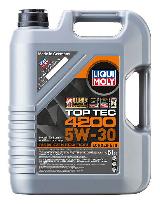 7661 LiquiMoly НС-синтетическое моторное масло Top Tec 4200 5W-30 5л