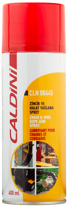 CLN00445 CALDINI  Смазка для цепей и тросов Chain and Wire Rope Lube Spray (0,4л)