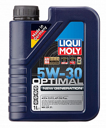 39030 LiquiMoly НС-синтетическое моторное масло Optimal New Generation 5W-30 1л 39030 LiquiMoly НС-синтетическое моторное масло Optimal New Generation 5W-30 1л