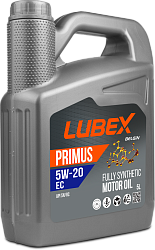 L034-1618-0405 LUBEX Синтетическое моторное масло PRIMUS EC 5W-20 SN+RC GF-5 (5л)