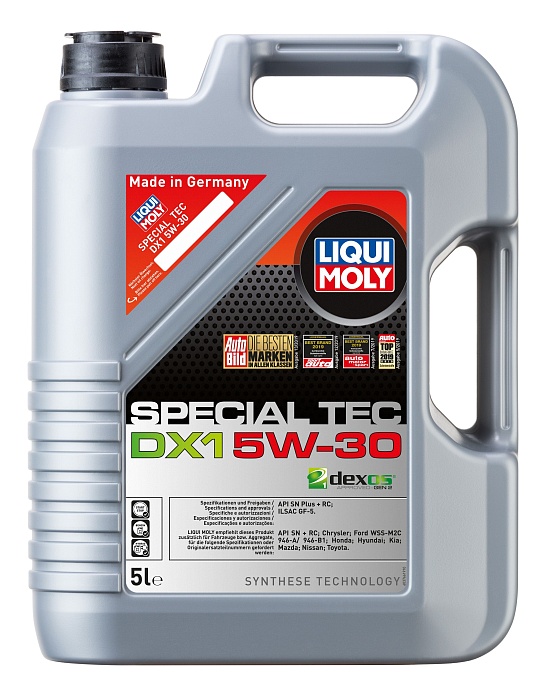 20969 LiquiMoly НС-синтетическое моторное масло Special Tec DX1 5W-30 5л