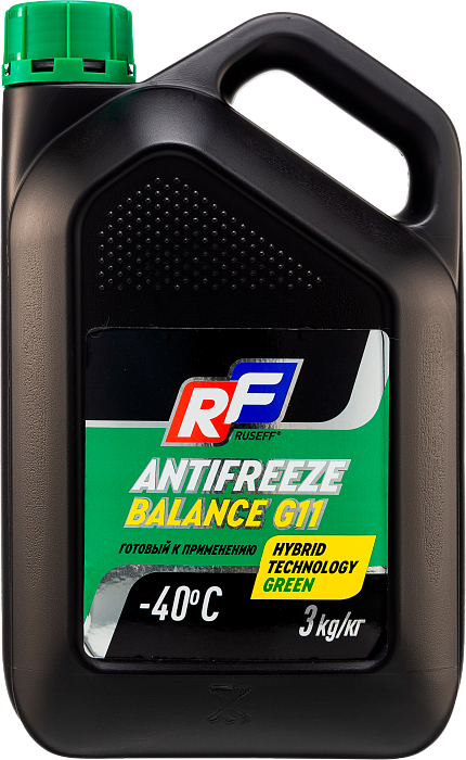 17462N RUSEFF Антифриз ANTIFREEZE Balance G11 «Зеленый» (3 кг)