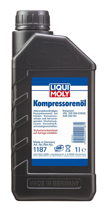 1187 LiquiMoly НС-синтетическое компрессорное масло Kompressorenoil 1л