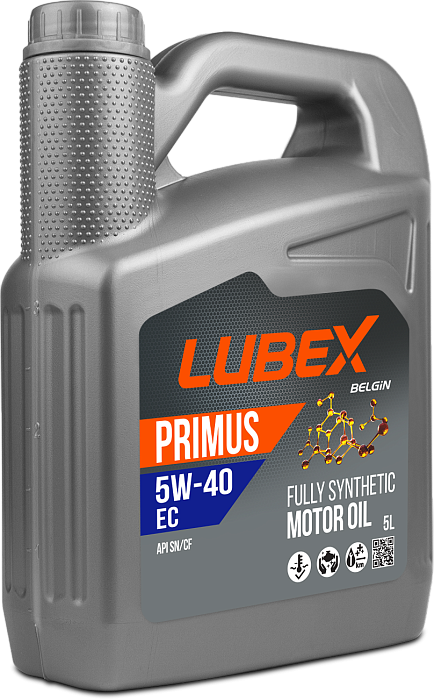 L034-1312-0405 LUBEX Синтетическое моторное масло PRIMUS EC 5W-40 (5л)