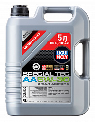 39043 LiquiMoly НС-синтетическое моторное масло Special Tec AA 5W-30 5л
