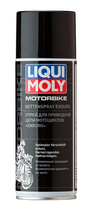 7608 LiquiMoly Спрей для приводной цепи мотоциклов Motorbike Kettenspray Enduro 0,4л