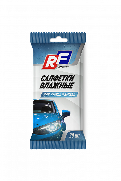 26543N RUSEFF Салфетки влажные для стекол и зеркал