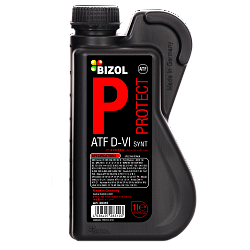 28310 BIZOL НС-синтетическое трансмиссионное масло для АКПП Protect ATF D-VI Synt 1л