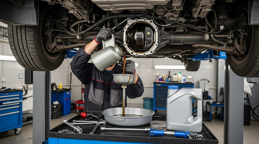 Замена масла в редукторах и раздатке