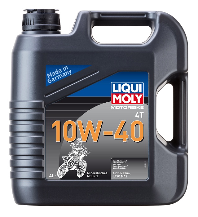 3062 LiquiMoly Минеральное моторное масло для 4-такт.мотоциклов Motorbike 4T Basic Offroad 10W-40 4л