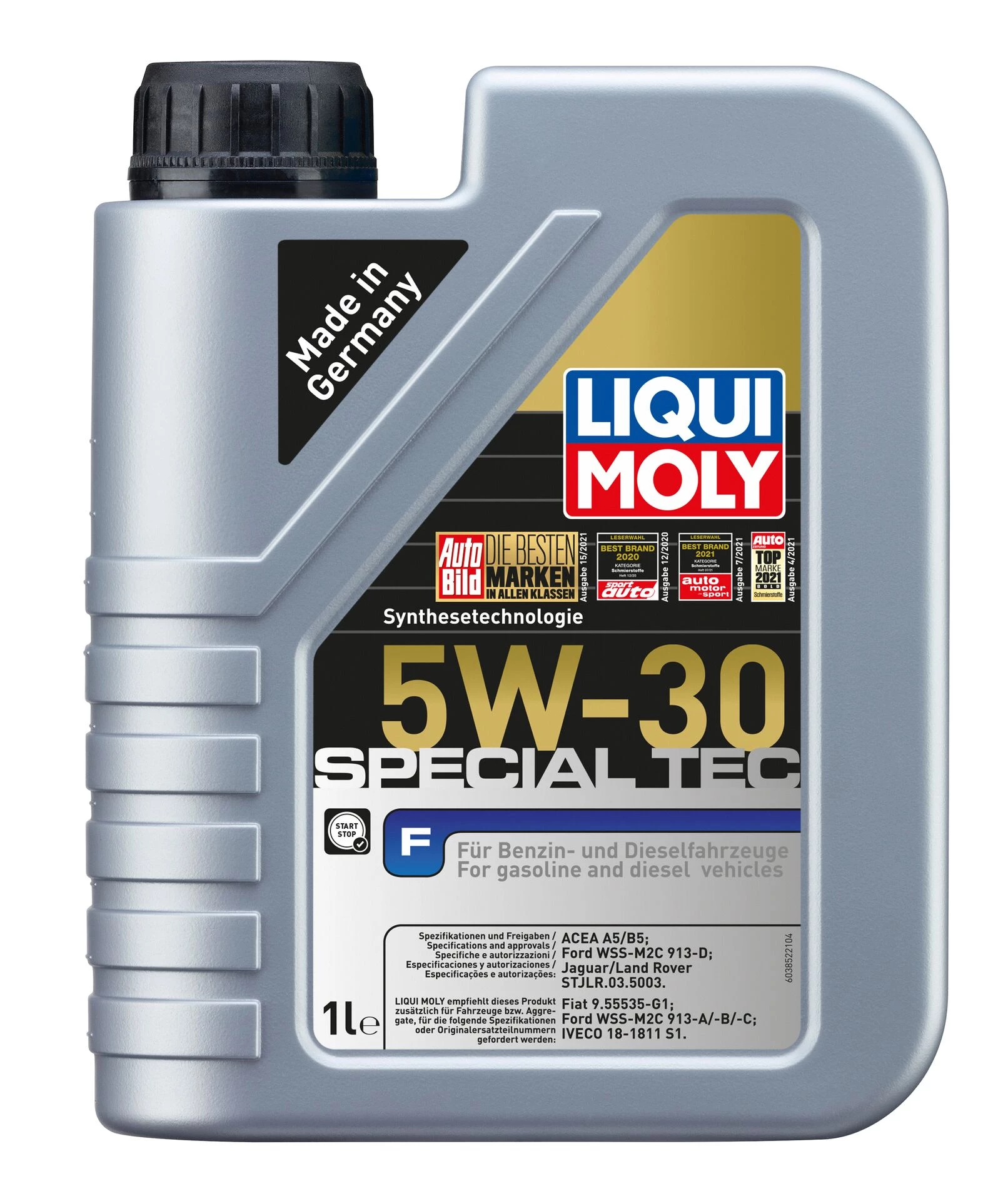  2325 LiquiMoly НС-синтетическое моторное масло Special Tec F 5W-30 1л 