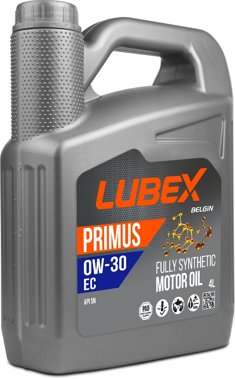  L034-1547-0404 LUBEX Синтетическое моторное масло PRIMUS EC 0W-30 (4л) 