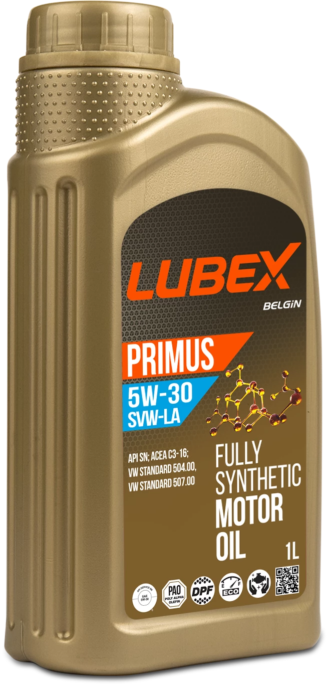  L034-1549-1201 LUBEX Синтетическое моторное масло PRIMUS SVW-LA 5W-30 SN C3 (1л) 