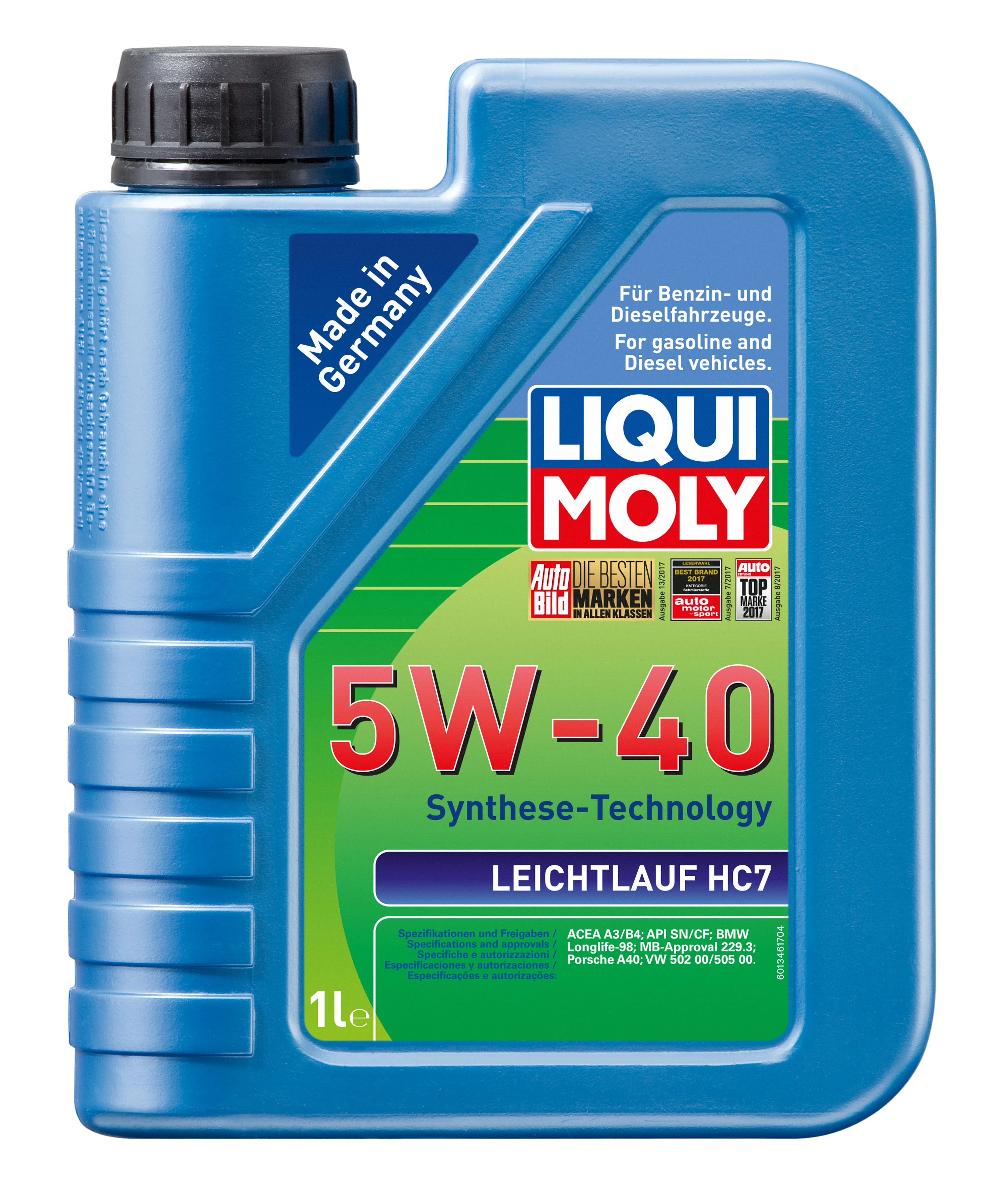  1346 LiquiMoly НС-синтетическое моторное масло Leichtlauf HC 7 5W-40 1л 