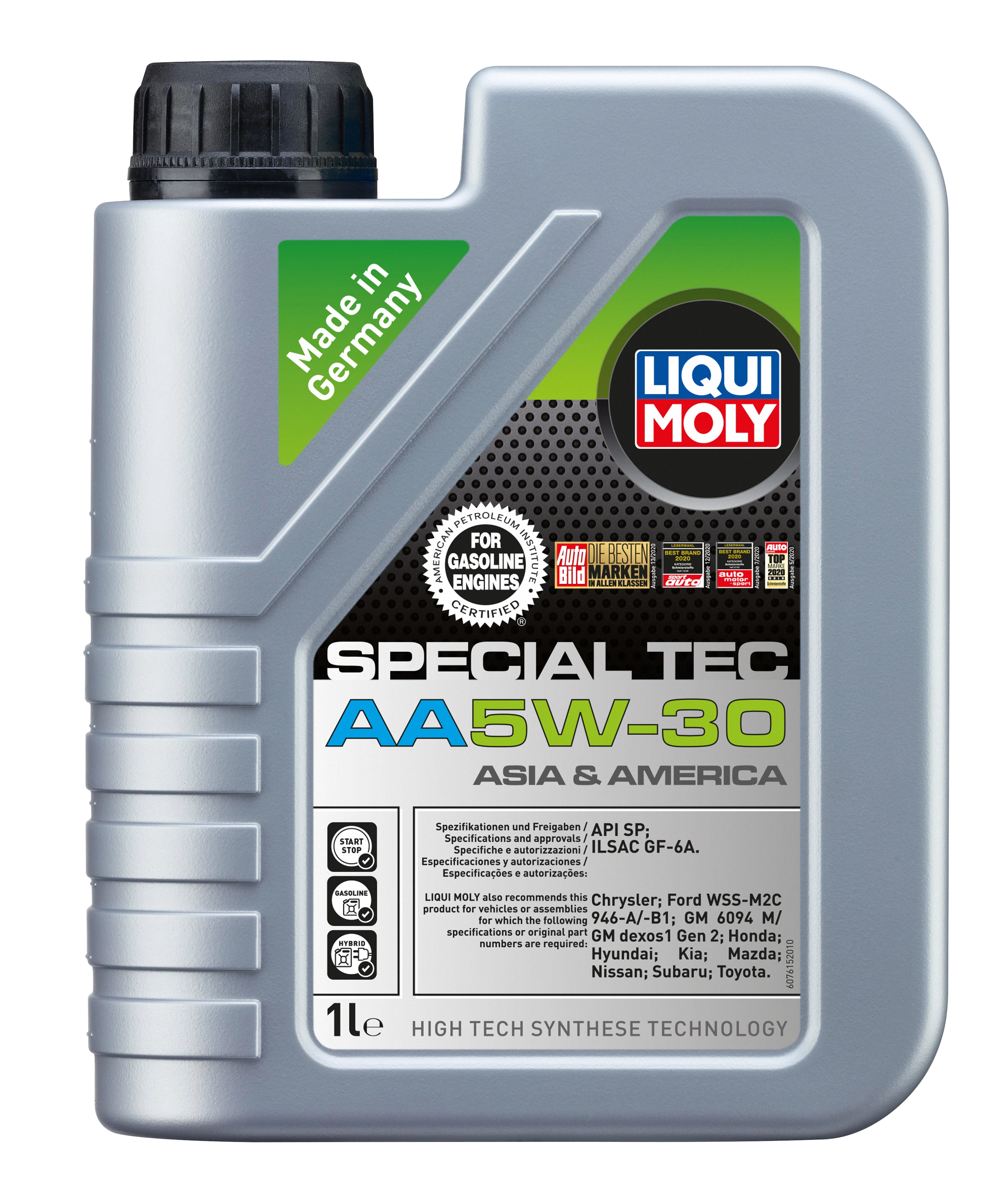  7515 LiquiMoly НС-синтетическое моторное масло Special Tec AA 5W-30 1л 