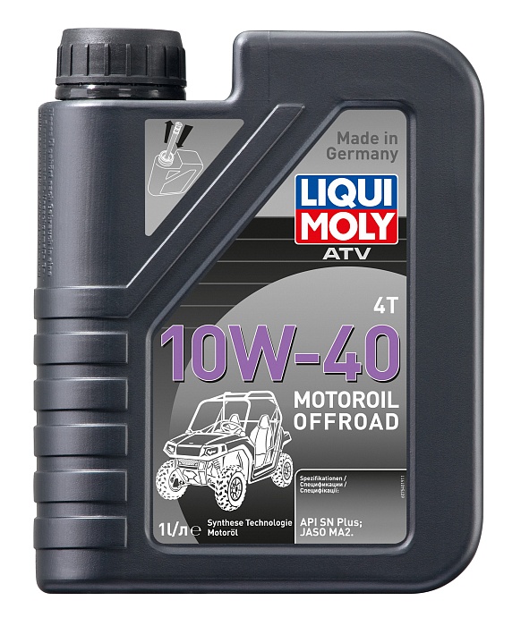 7540 LiquiMoly НС-синтетическое моторное масло для 4-такт.мотоц. ATV 4T Motoroil Offroad 10W-40 1л
