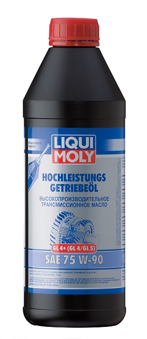 3979 LiquiMoly Синтетическое трансмиссионное масло Hochleistungs-Getriebeoil 75W-90 (GL-4+) 1л