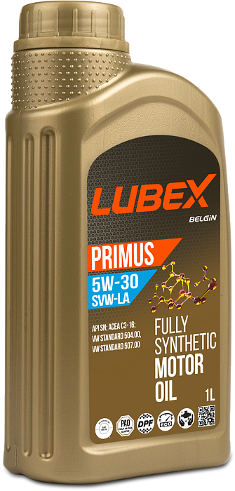 L034-1334-1201 LUBEX Синтетическое моторное масло PRIMUS SVW-LA 5W-30 SN C3 (1л)