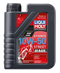 1502 LiquiMoly Синтетическое мот.масло для 4-такт.мотоц. Motorbike 4T Synth Street Race 10W-50 1л
