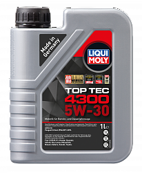 8030 LiquiMoly НС-синтетическое моторное масло Top Tec 4300 5W-30 1л 8030 LiquiMoly НС-синтетическое моторное масло Top Tec 4300 5W-30 1л