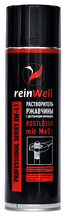 3242 ReinWell Растворитель ржавчины с дисульфидом молибдена MoS2 RW-41 (0.5л)